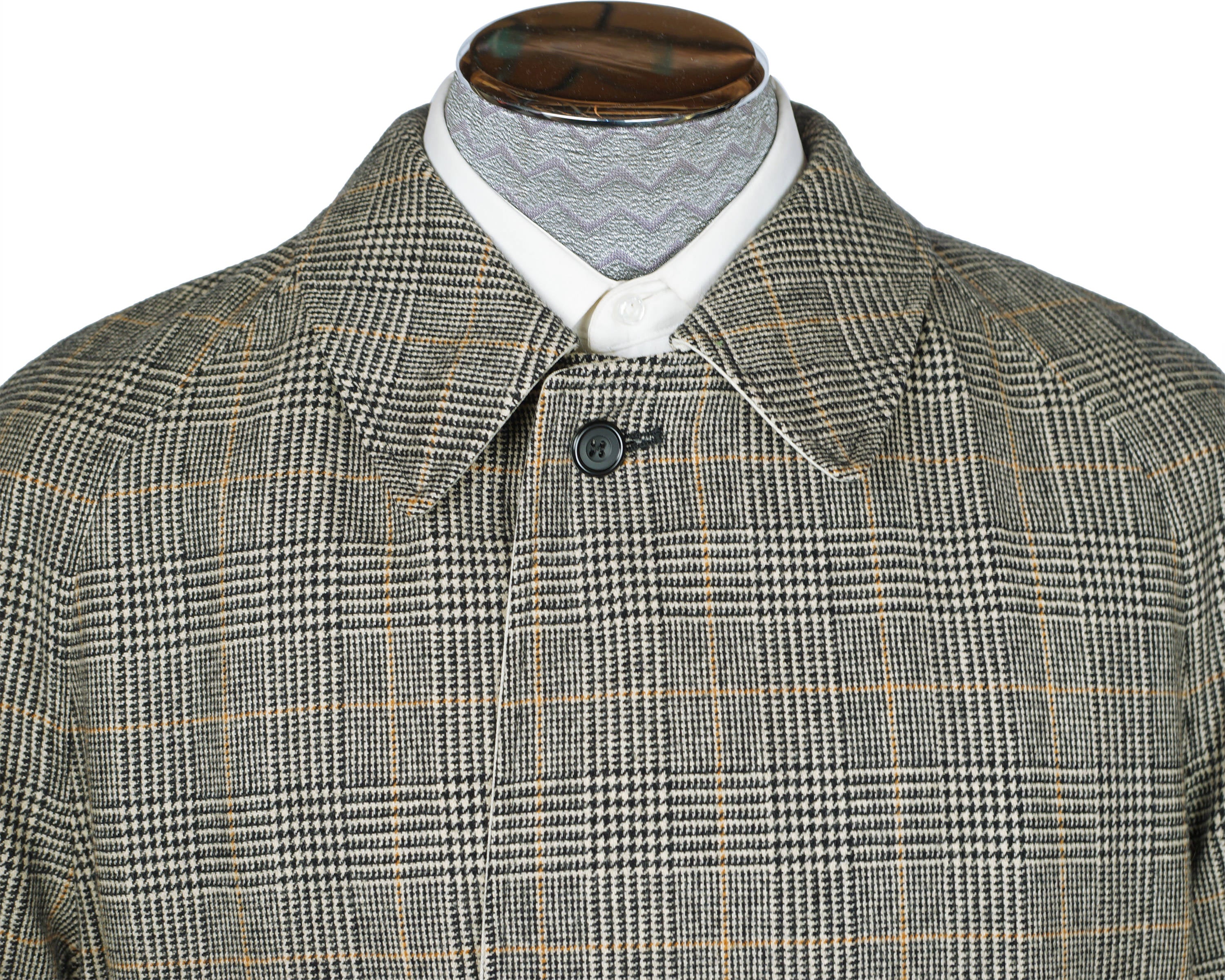 Vintage 80s Aquascutum Raincoat Reversible Coat Mens Size M