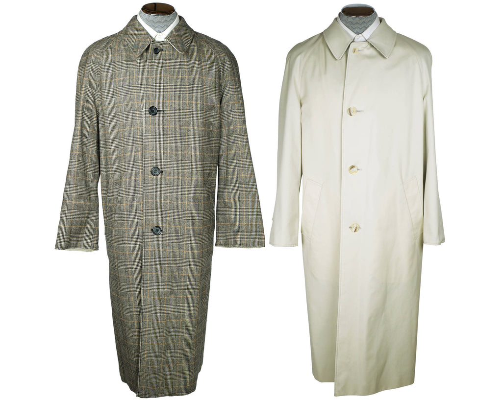 Vintage English Aquascutum Raincoat Reversible 