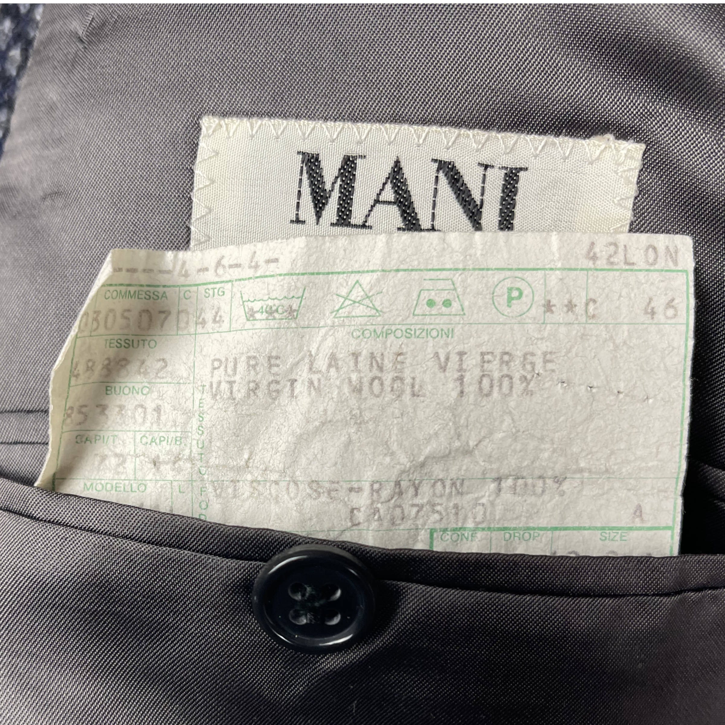 Vintage 1980s Giorgio Armani Jacket Sport Coat Mani Sz 42 L