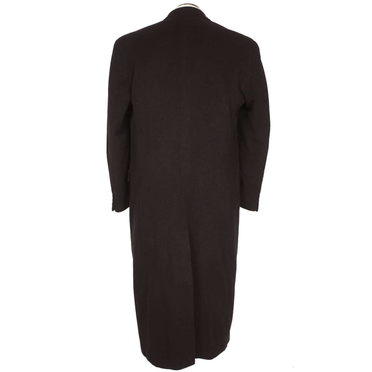 Vintage Giorgio Armani Coat 1980s White Label Overcoat Cashmere Wool Topcoat L - Poppy's Vintage Clothing