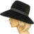 Vintage Arnold Constable Bucket Hat 50s 60s Black Pliable Plush Fur Felt Size M - Poppy's Vintage Clothing