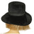 Vintage Arnold Constable Bucket Hat 50s 60s Black Pliable Plush Fur Felt Size M - Poppy's Vintage Clothing