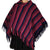 Vintage 1960s Striped Wool Poncho - Arolan Kutomo Toijala Finland Wool - Pirkko Maki Design - Poppy's Vintage Clothing