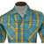 Unused Vintage 1950s Mens Shirt w Loop Collar Plaid Size M