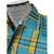 Unused Vintage 1950s Mens Shirt w Loop Collar Plaid Size M