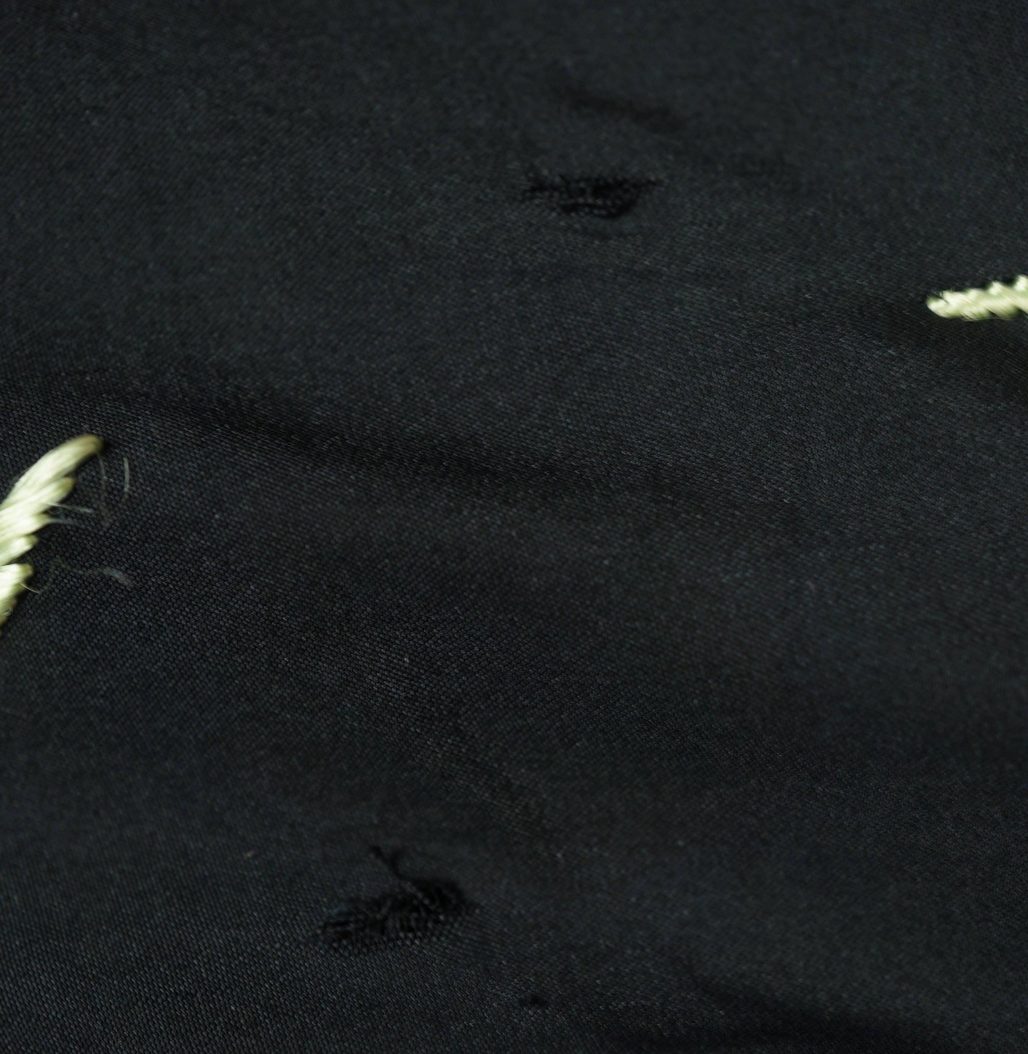 Art Deco Chinese Canton Silk Embroidered Shawl People w Floral Embroidery As Is - Poppy's Vintage Clothing