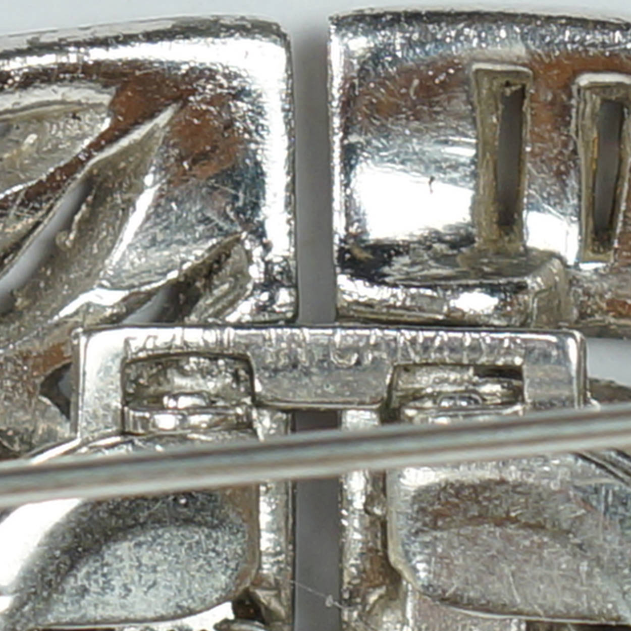 Art Deco 1930s Canadian Coro Duette Dress Clips Brooch w Rhinestones 1935 - Poppy's Vintage Clothing