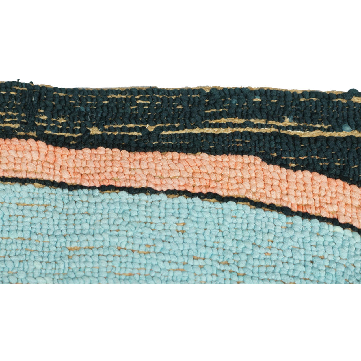 Vintage Folk Art Hooked Rug Bird &amp; Flower Scene Deco Era 1920s 30s - Poppy's Vintage Clothing