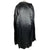 Vintage 1950s Dressing Gown Black Satin Asian Motifs Robe M