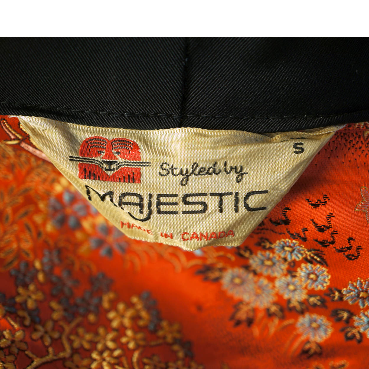 Vintage 1960s Mens Smoking Jacket Red Satin Short Lounging Robe By Majestic Sml - Poppy's Vintage Clothing
