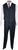 1950s Vintage 3-Piece Suit Hand Tailored Jacket Vest Pants Grey-Blue with Muted Stripe Wool - Poppy's Vintage Clothing