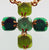 Vintage 1980s Dominique Aurientis Poured Glass Pendant Necklace - Poppy's Vintage Clothing
