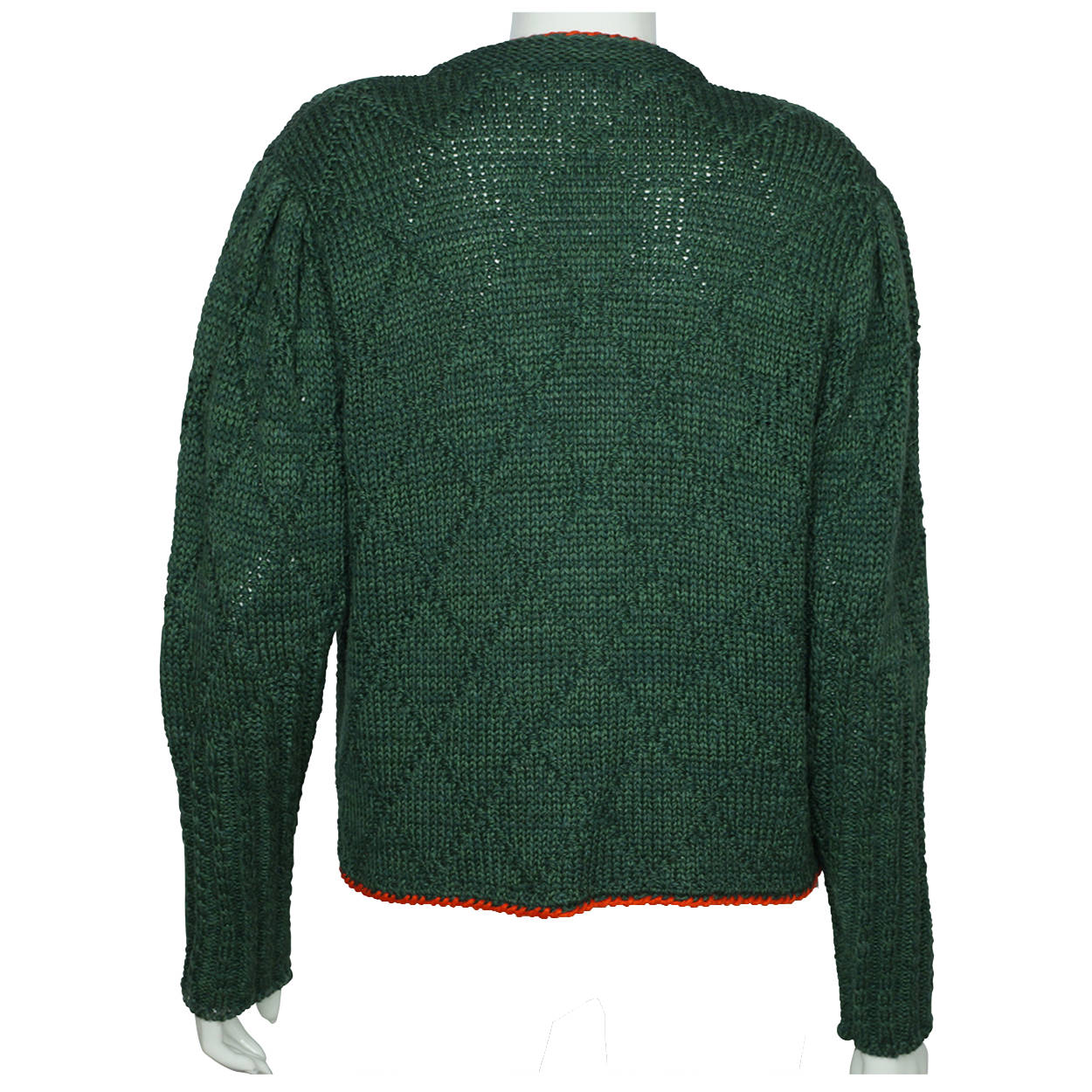 Vintage Austrian Sweater Trachten Traditional Style Hand Knit Ladies Size L - Poppy's Vintage Clothing