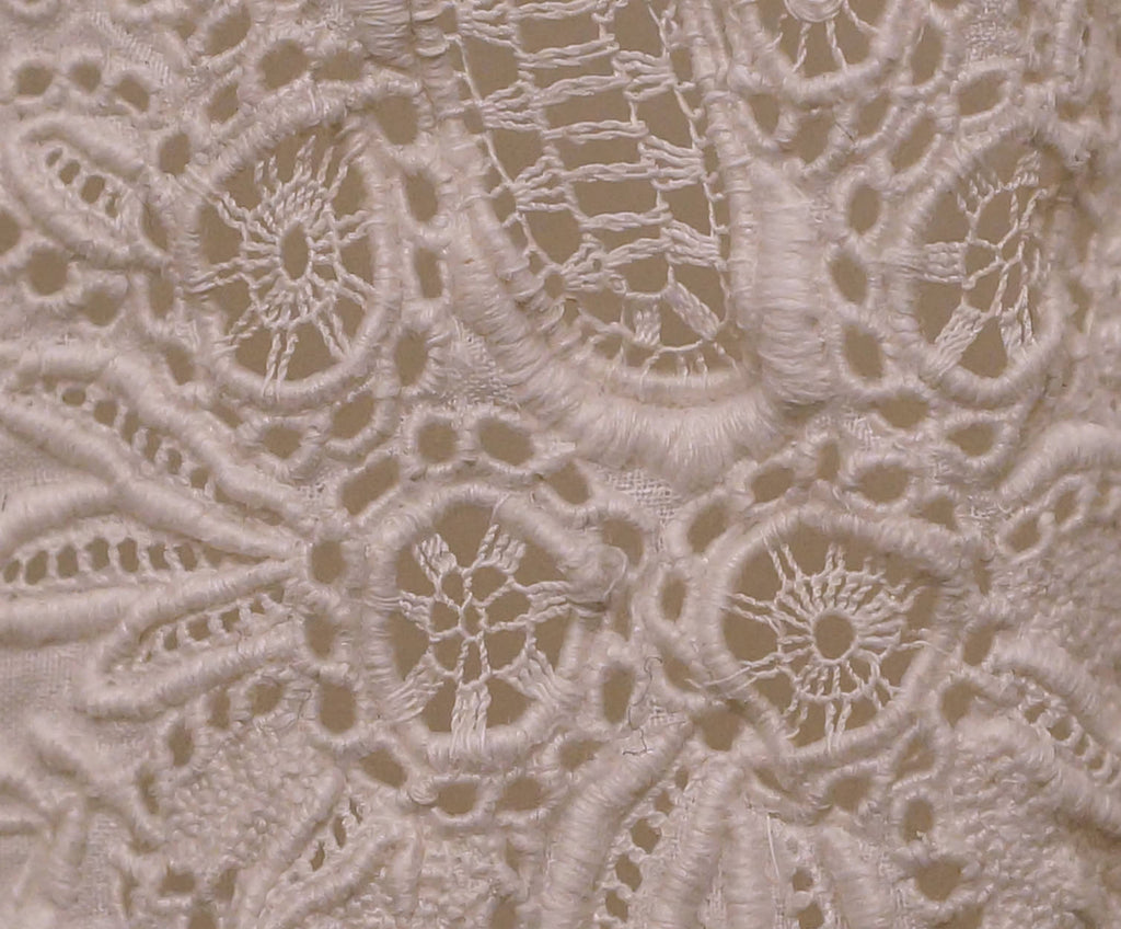 Antique 19th Ayrshire Whitework Embroidery Christening Gown Baptismal Robe As Is - Poppy's Vintage Clothing