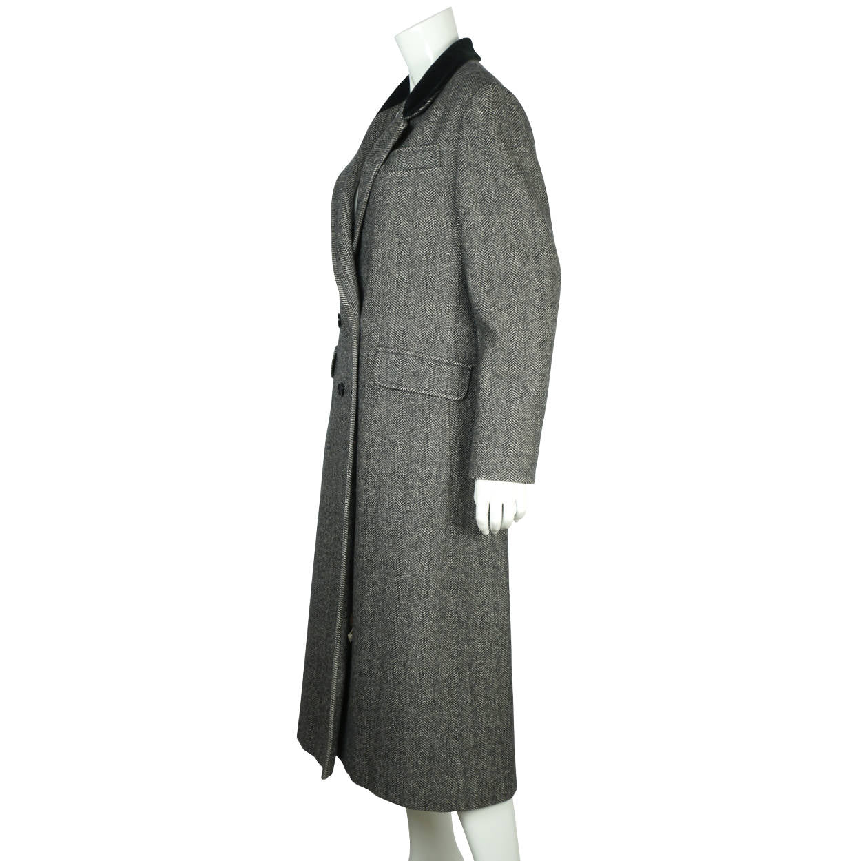 Vintage 70s Tweed Coat B Altman Fifth Avenue Ladies Size M - Poppy's Vintage Clothing