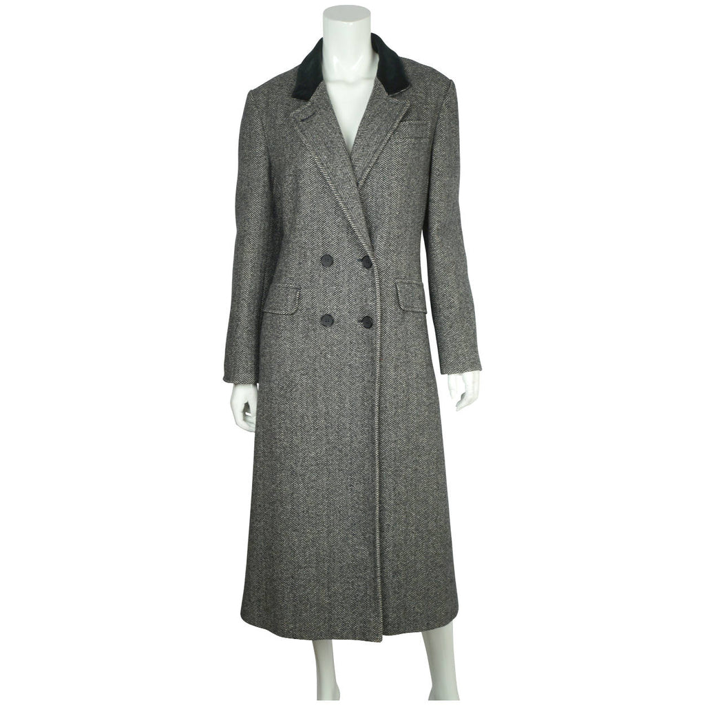 Vintage 70s Tweed Coat B Altman Fifth Avenue Ladies Size M - Poppy's Vintage Clothing