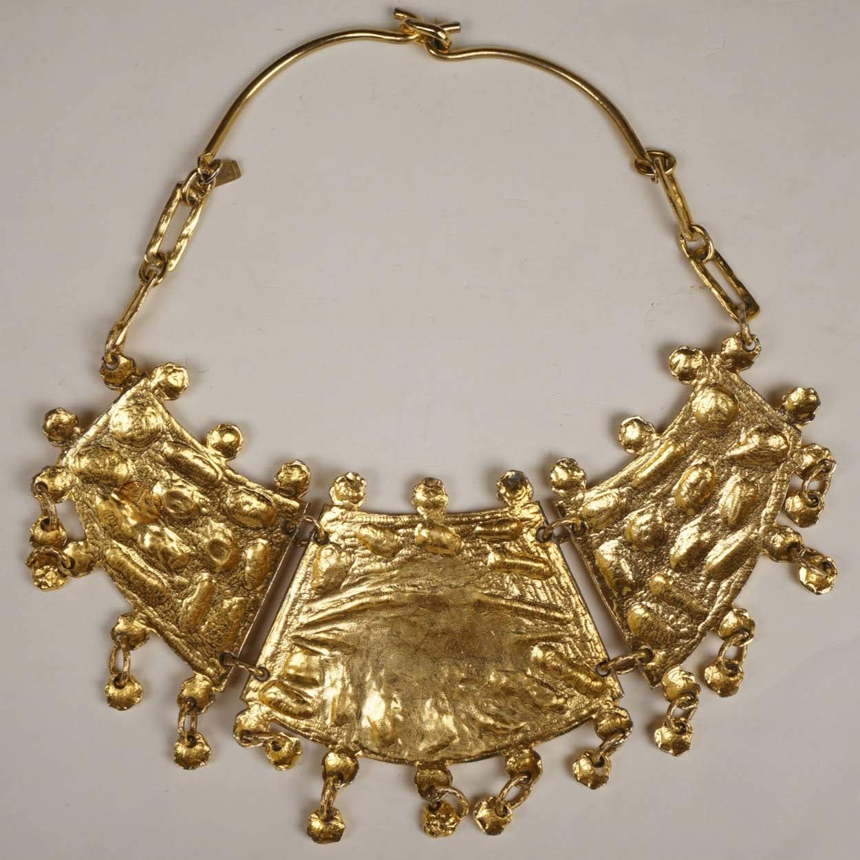 Vintage Jewelry Designer Donald Stannard Necklace Eye of Horus Egyptian Revival - Poppy's Vintage Clothing