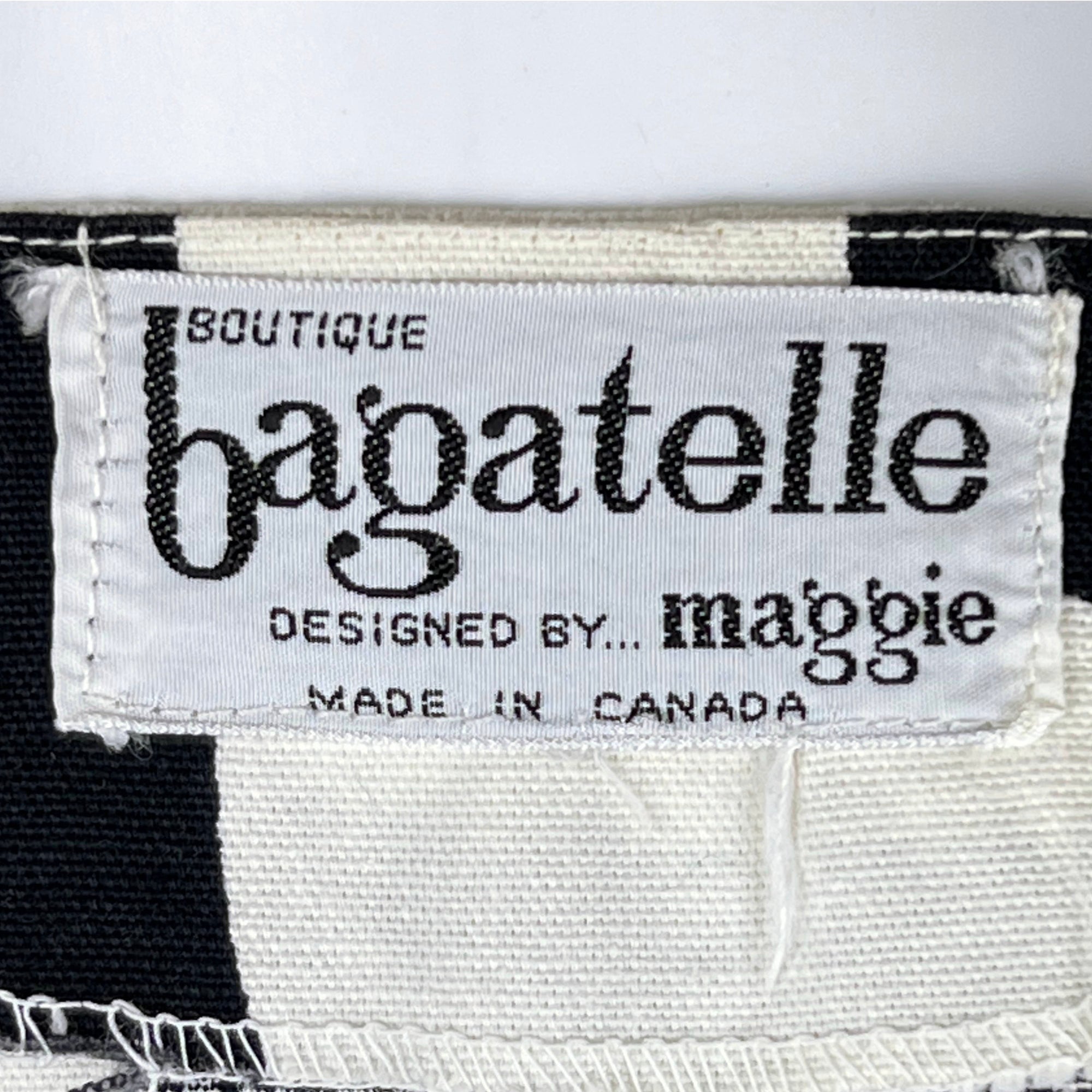 Vintage 1960s Mini Skirt Geometric Wrap Bagatelle by Maggie