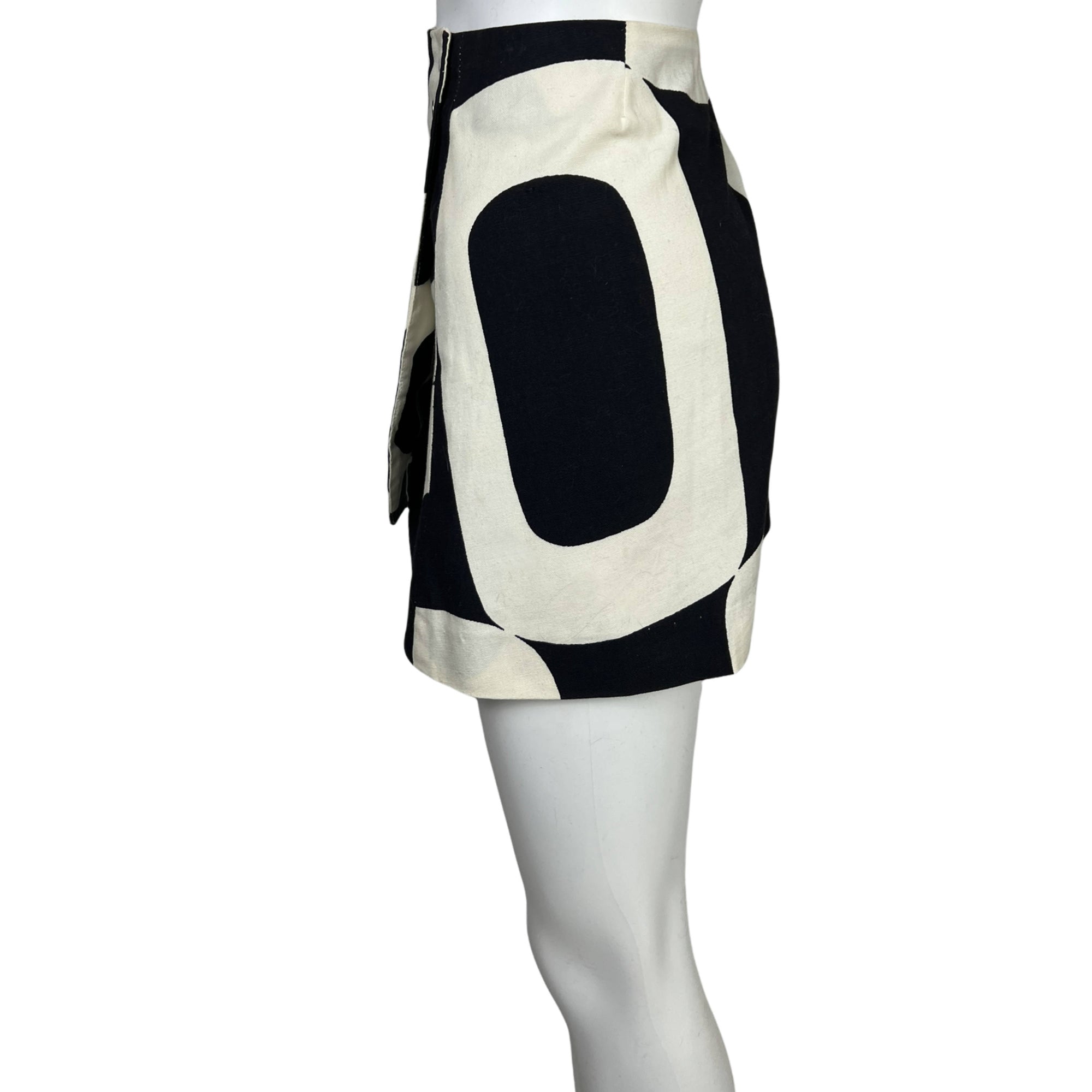 Vintage 1960s Mini Skirt Geometric Wrap Bagatelle by Maggie