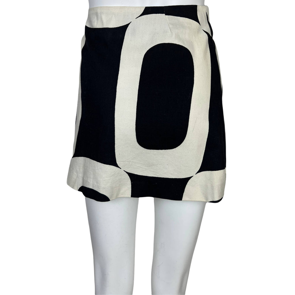 Vintage 1960s Mini Skirt Geometric Wrap Bagatelle by Maggie