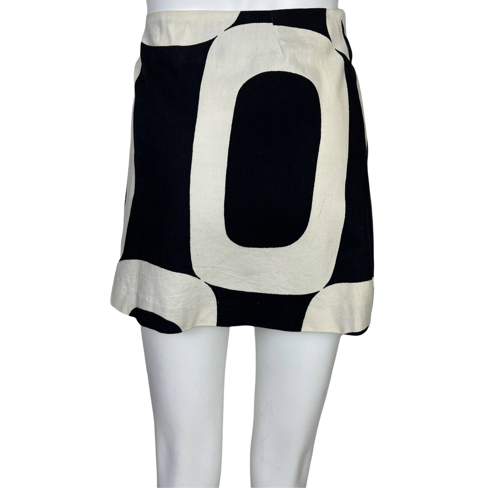 Vintage 1960s Mini Skirt Geometric Wrap Bagatelle by Maggie