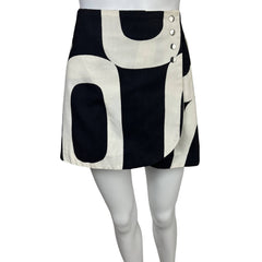 Vintage 1960s Mini Skirt Geometric Wrap Bagatelle by Maggie