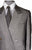 Vintage 1980s Designer Balenciaga Paris Mens Silk Suit Silver Gray - L - Poppy's Vintage Clothing