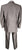 Vintage 1980s Designer Balenciaga Paris Mens Silk Suit Silver Gray - L - Poppy's Vintage Clothing
