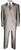 Vintage 1980s Designer Balenciaga Paris Mens Silk Suit Silver Gray - L - Poppy's Vintage Clothing