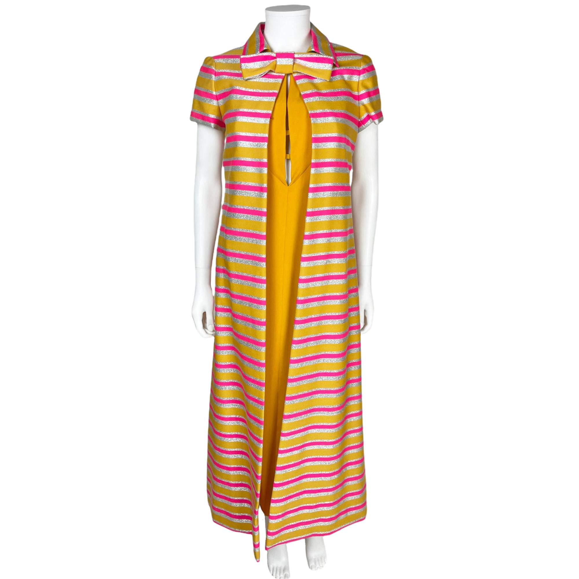Vintage 1970s Renato Balestra Dress w Coat Italian Couture