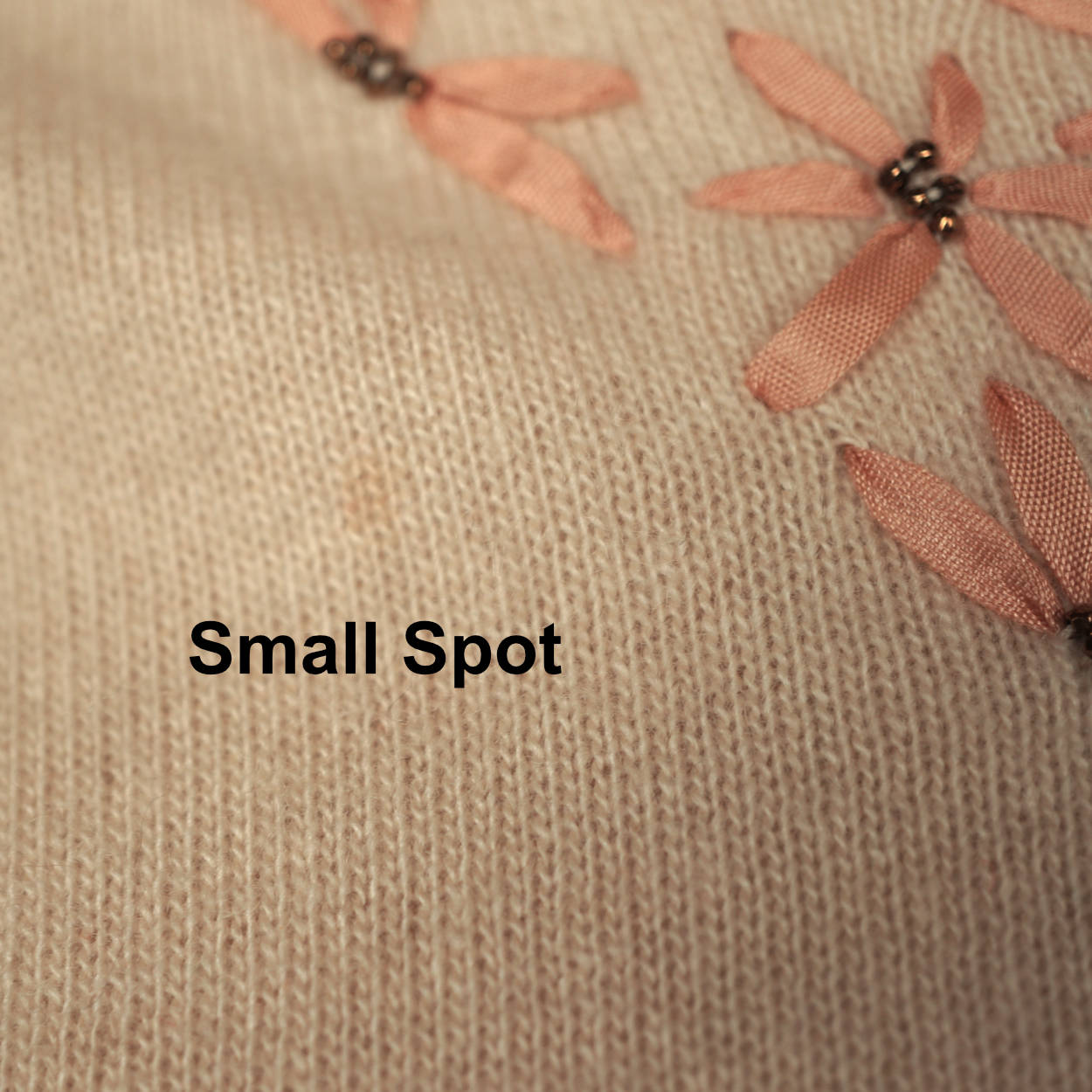 Vintage 1950s Ballantyne Cashmere Sweater Beaded Embroidered Cardigan Ladies M - Poppy's Vintage Clothing