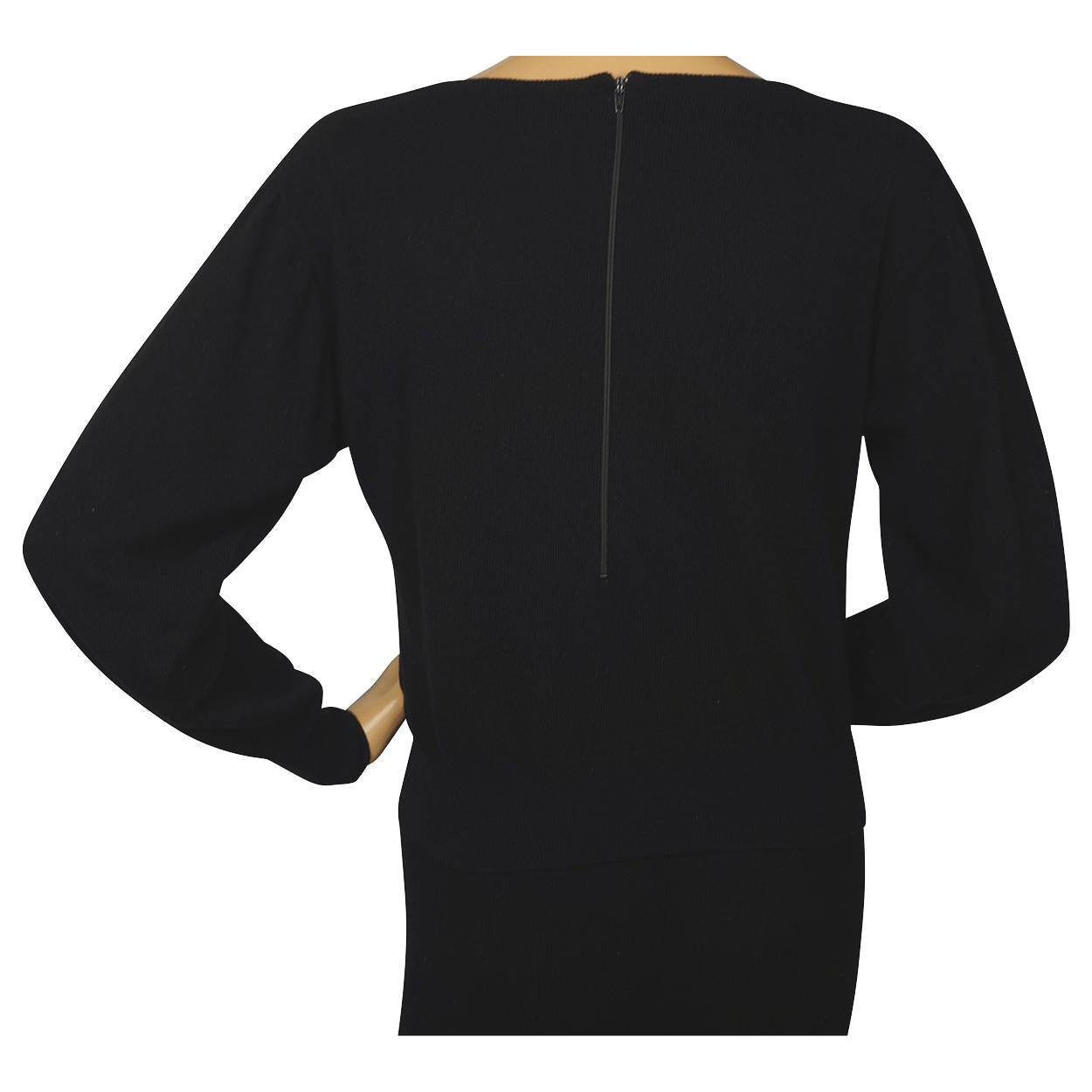 Vintage Ballantyne Scottish Cashmere Pullover Sweater Linear Pattern w Flowers L - Poppy's Vintage Clothing