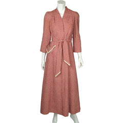 Vintage 1950s Bard’s Toronto Dressing Gown Claire Haddad Canada Ladies Size M - Poppy's Vintage Clothing