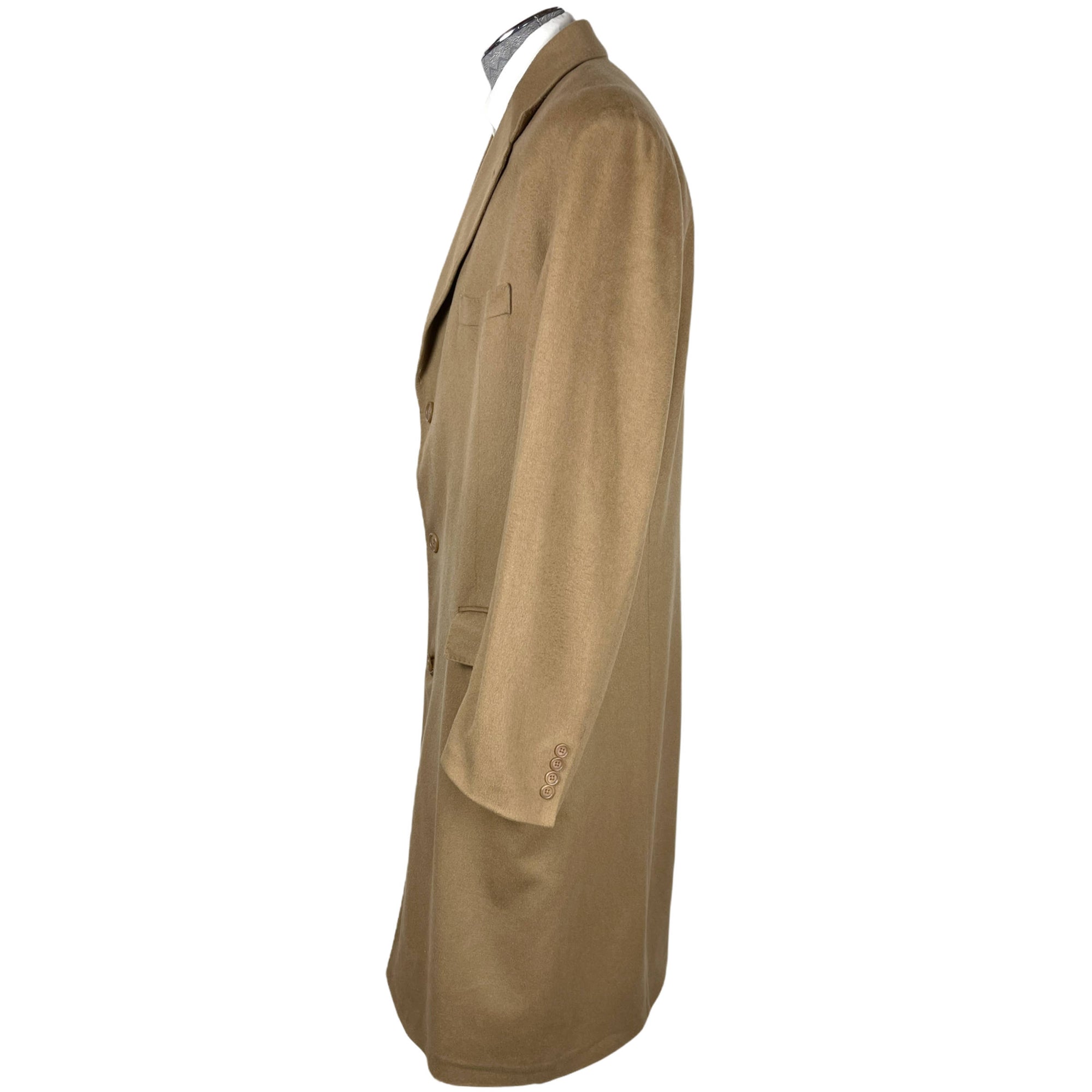 Vintage Mens Cashmere Overcoat Barneys NY Coat Size 44 Long