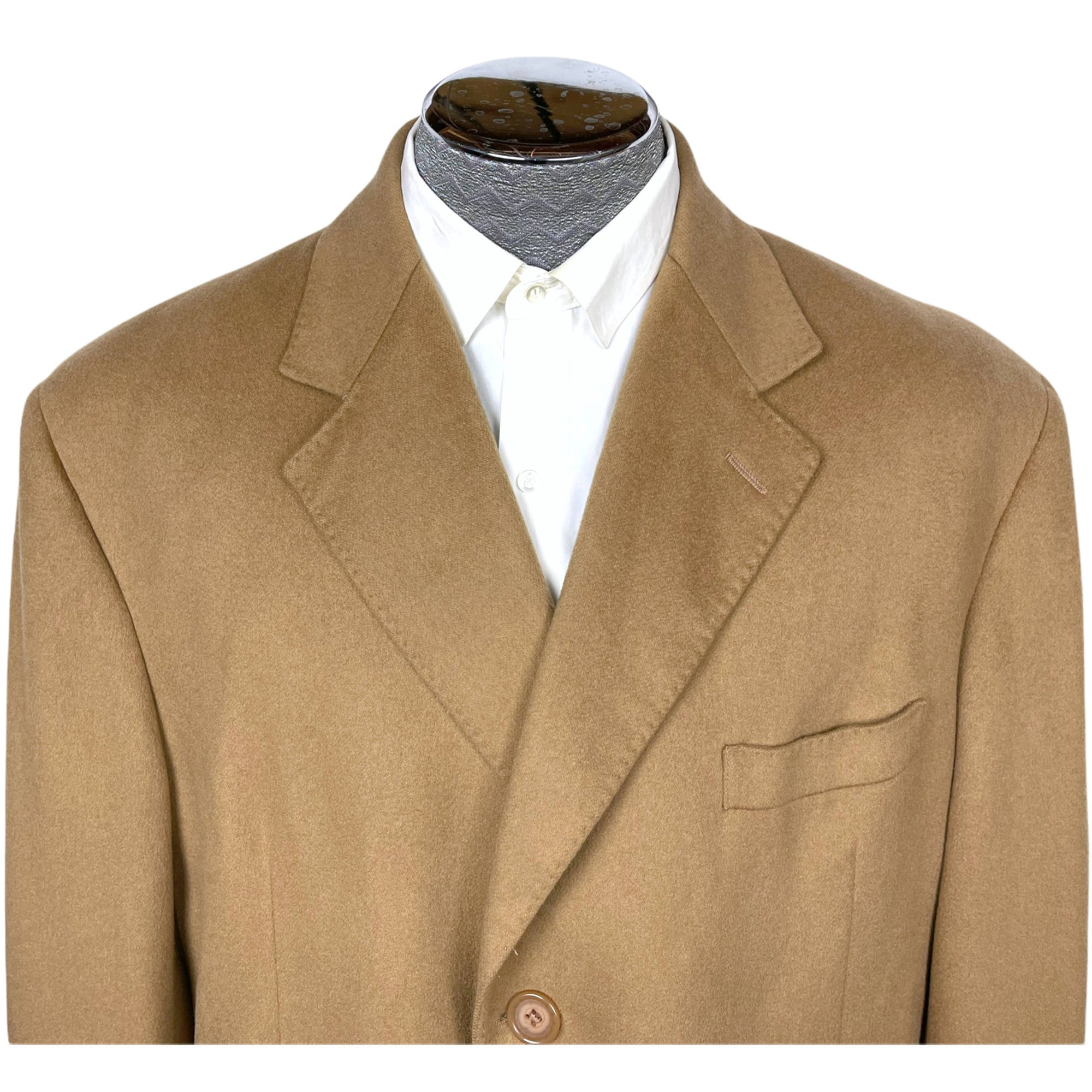 Vintage Mens Cashmere Overcoat Barneys NY Coat Size 44 Long