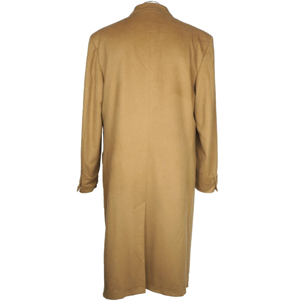 Vintage Mens Overcoat 100% Pure Italian Cashmere Coat Barneys NY Size 44 Long - Poppy's Vintage Clothing