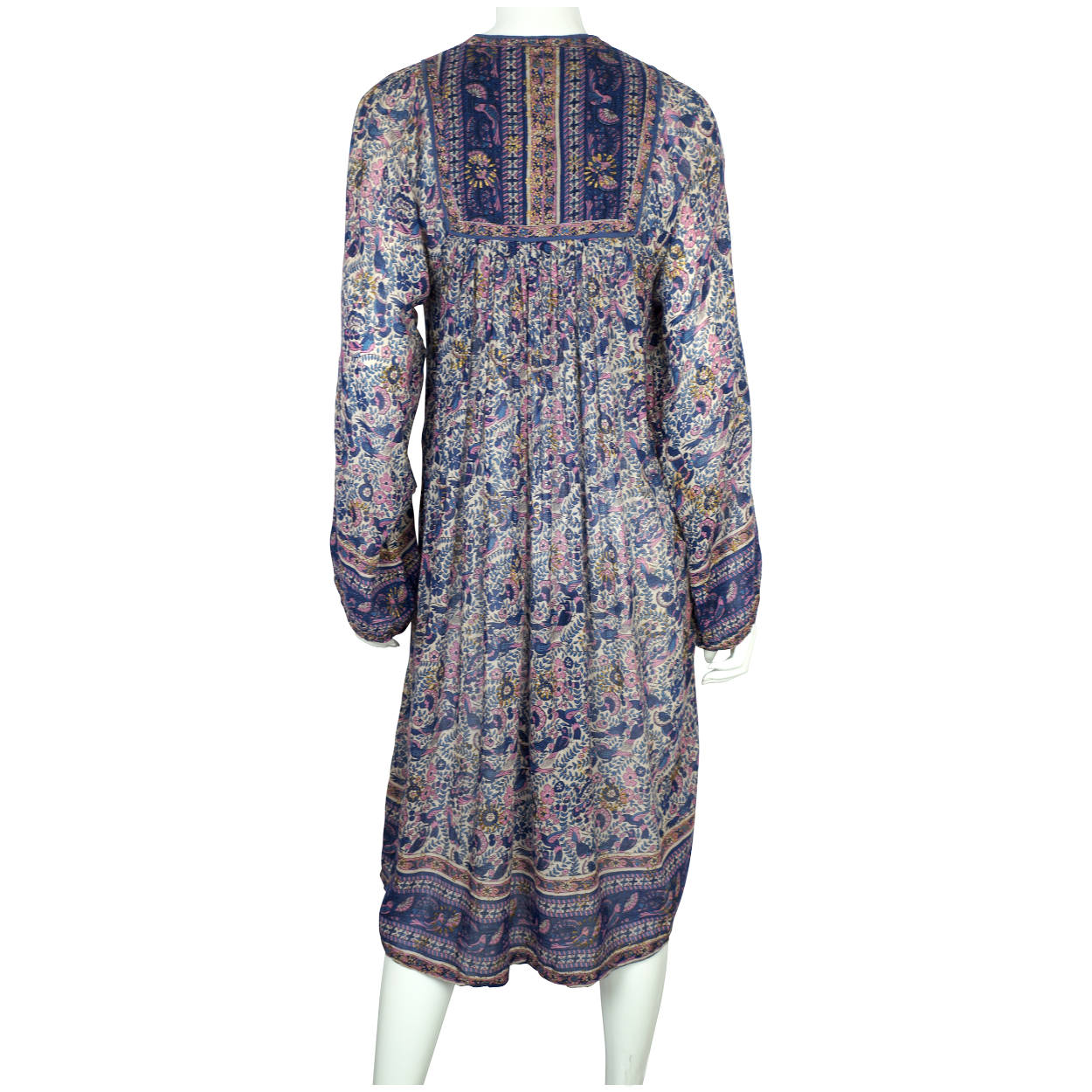 Vintage Indian Cotton Gauze Festival Dress 70s Hippie Sz M Poppy's Vintage Clothing Vintage Indian Cotton Gauze Festival Dress 70s Hippie Sz M Poppy's Vintage Clothing