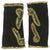 Vintage Gauntlet Gloves Stretchy Black Velvet Beaded and Sequinned Fingerless - Poppy's Vintage Clothing