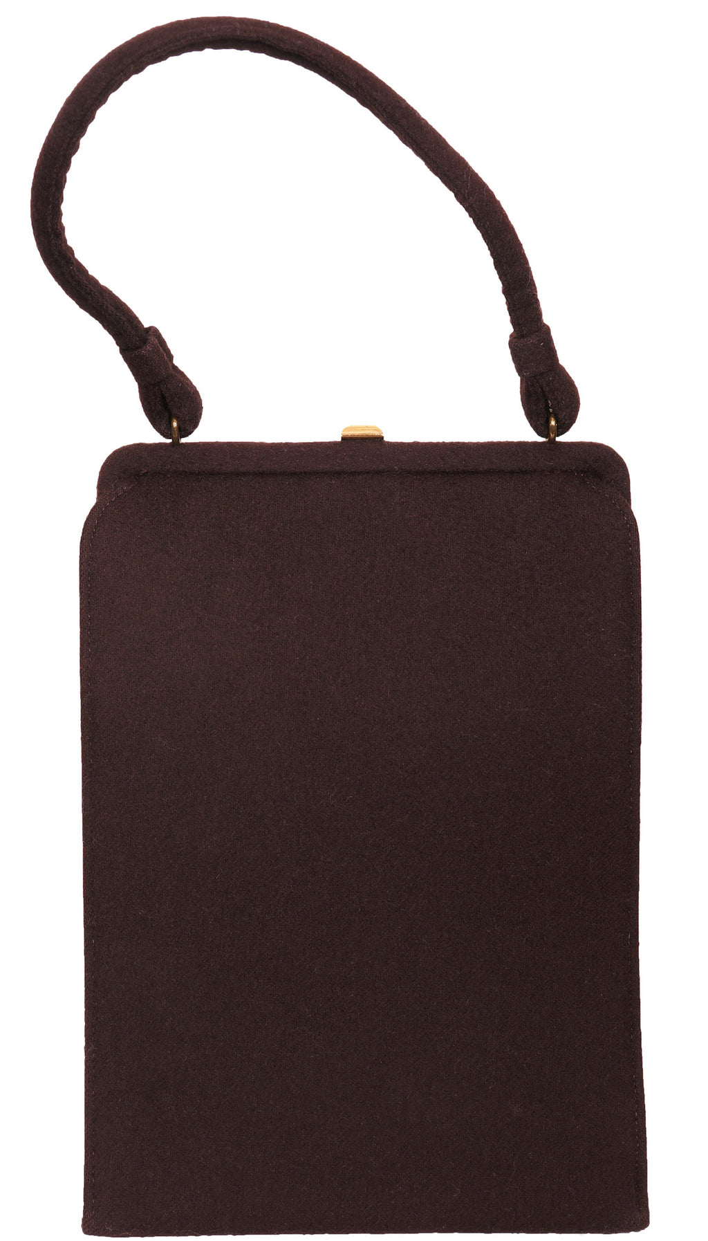 SOLD Vintage 1940s Copper Beaded Brown Handbag Purse by Souré New York - Poppy's Vintage Clothing