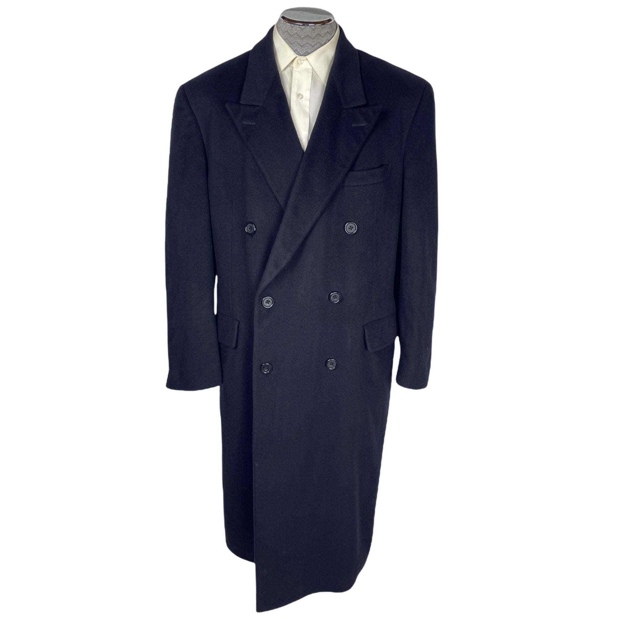 Vintage 100% Cashmere Overcoat Bergdorf Goodman Coat Size 44