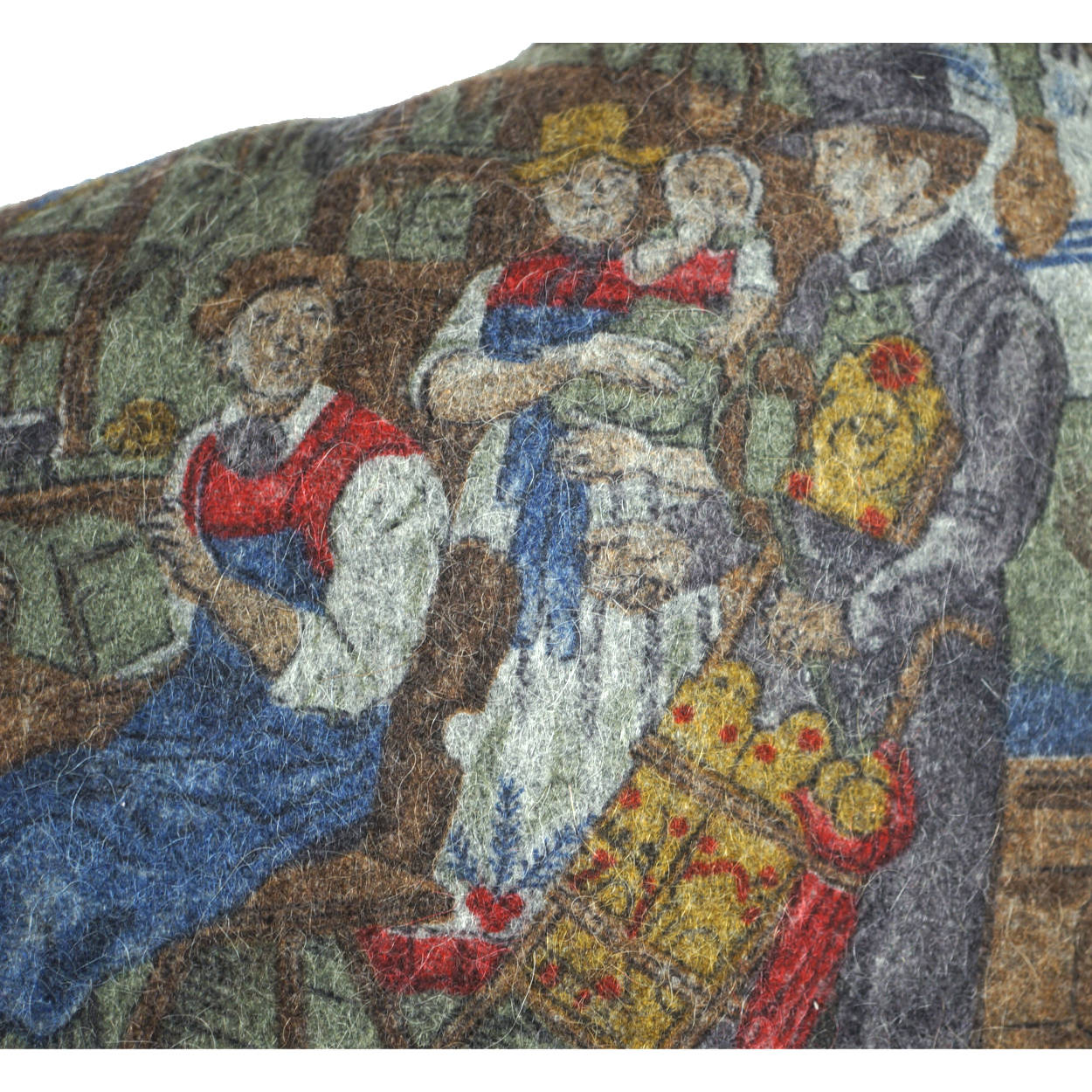 Vintage Berwin and Wolff Wool Jacket German Tracht Bohemian Scenes Ladies Size L - Poppy's Vintage Clothing