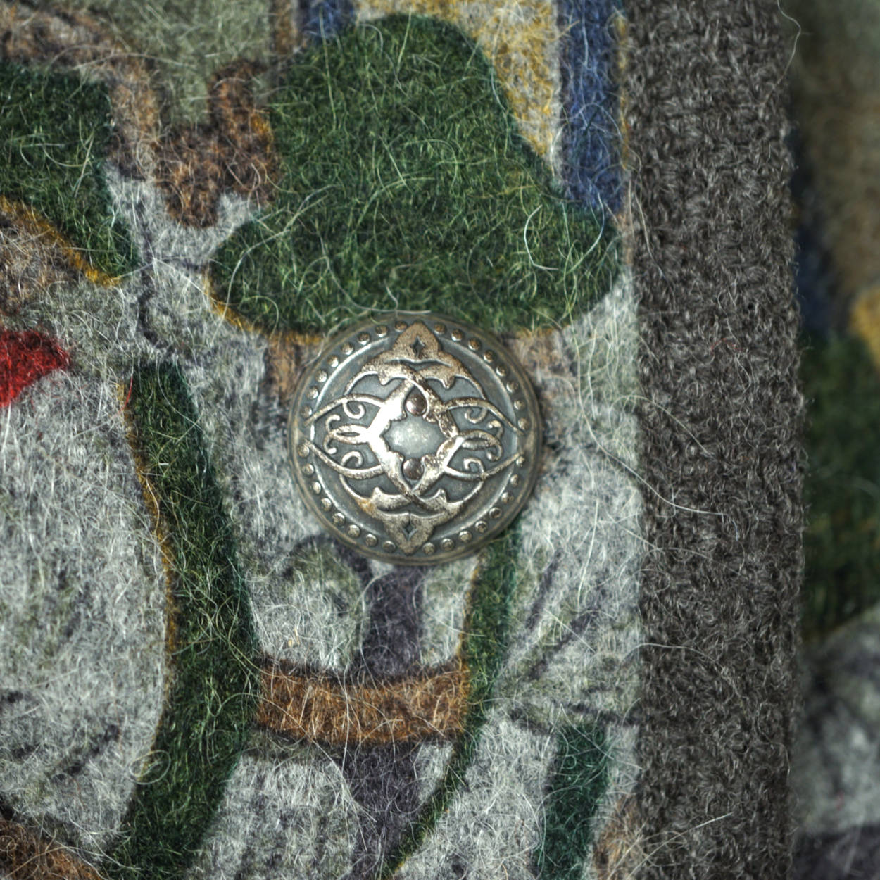 Vintage Berwin and Wolff Wool Jacket German Tracht Bohemian Scenes Ladies Size L - Poppy's Vintage Clothing