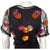 Betsey Johnson Bolero Sequinned Black Net Size M