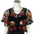 Betsey Johnson Bolero Sequinned Black Net Size M