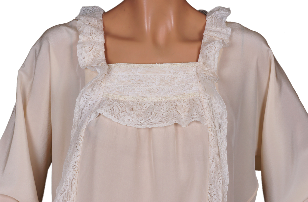 Vintage Betsey Johnson Silk Blouse - 1970s - Betsey Bunky Nini Label Size S / M - Poppy's Vintage Clothing