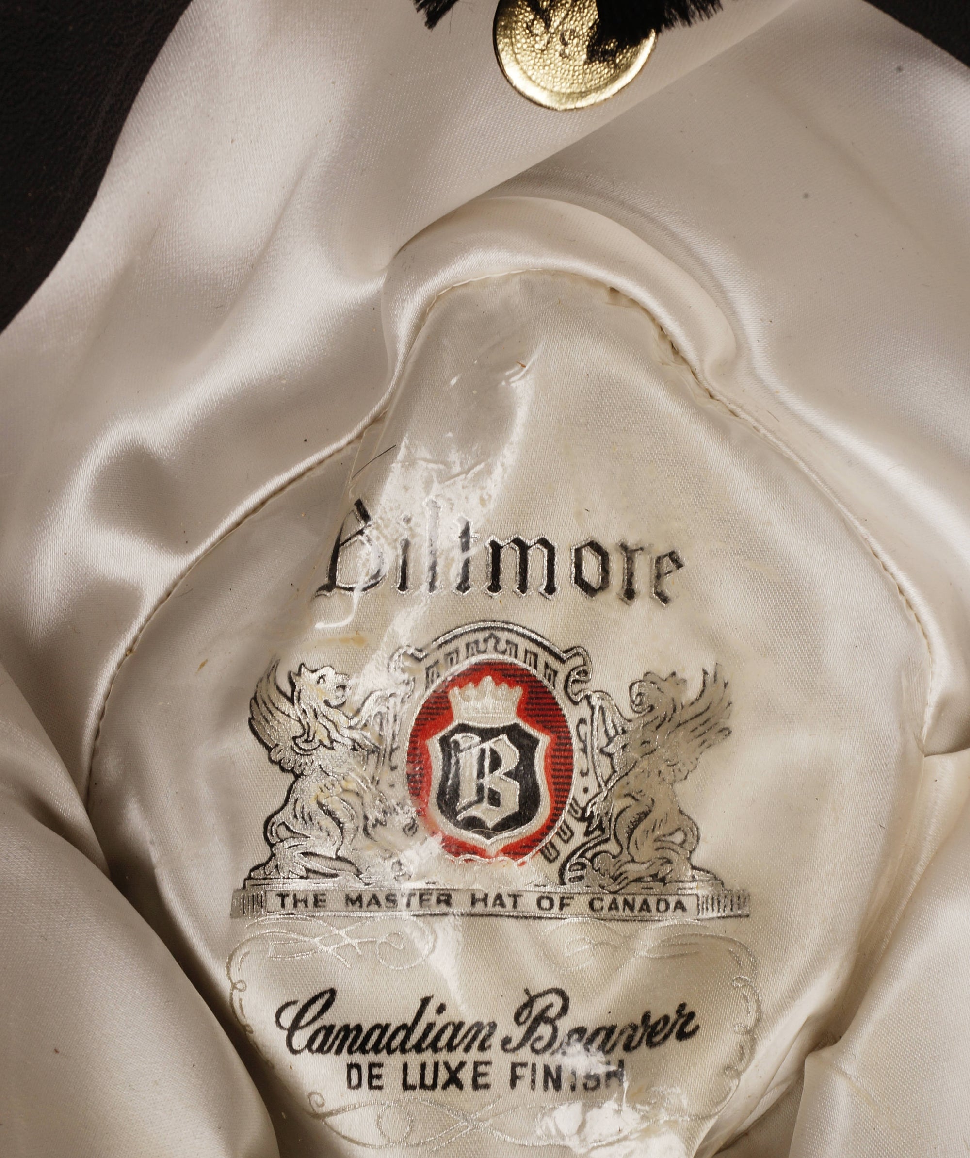 Vintage Biltmore Canadian Beaver Fedora Hat Plush Fur Felt Homberg Stetson Size 7 3/8 - Poppy's Vintage Clothing