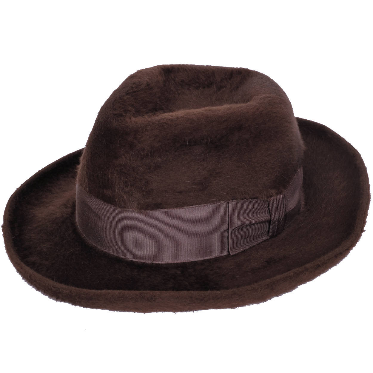 Vintage Biltmore Canadian Beaver Fedora Hat Plush Fur Felt Homberg Stetson Size 7 3/8 - Poppy's Vintage Clothing