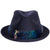 Vintage Biltmore Luxuro Fedora Hat Blue Fur Felt Stetson Size 7 1/4 1960s - Poppy's Vintage Clothing