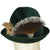 Vintage Biltmore Fedora Hat Golden Pheasant Green Velour Bavarian Hunting 7 3/8 - Poppy's Vintage Clothing