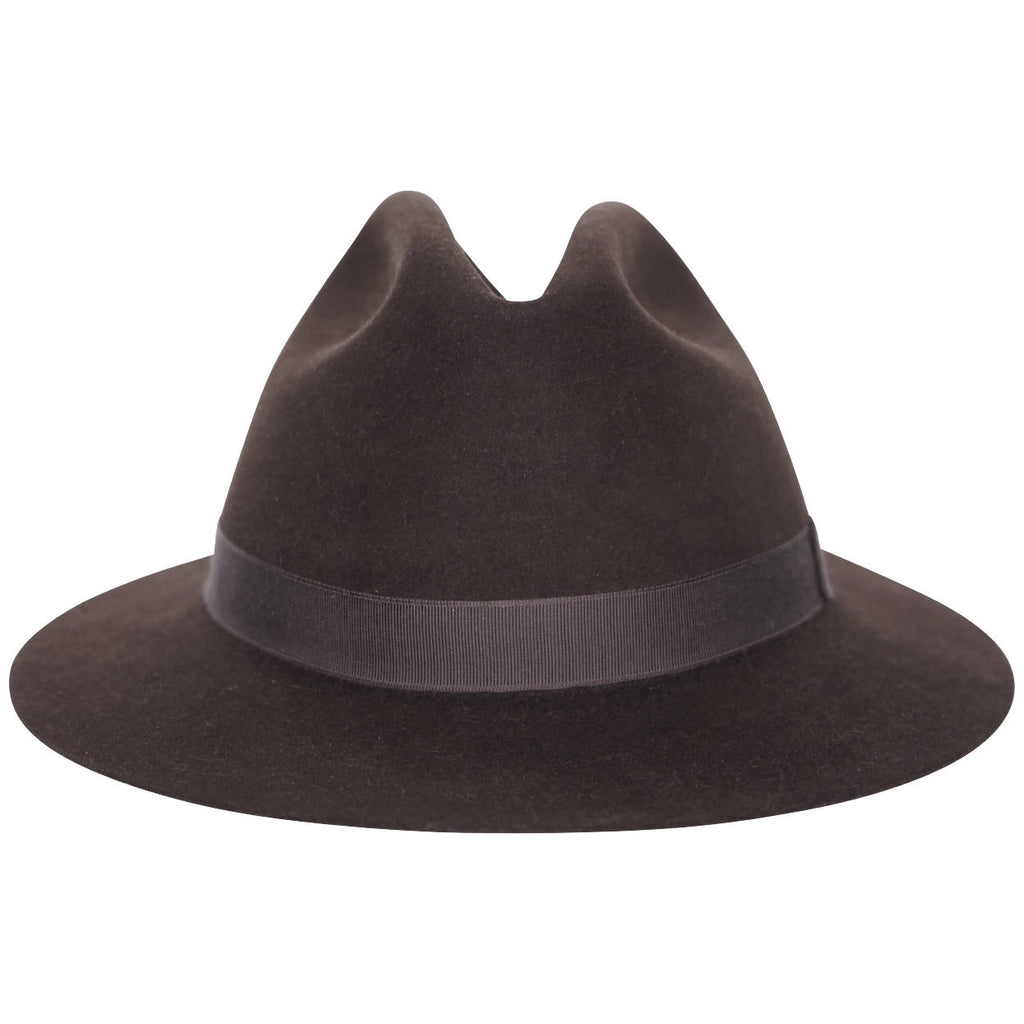 Vintage Biltmore Royal Fedora Dark Brown Fur Felt 6 7/8 Small - Poppy's Vintage Clothing